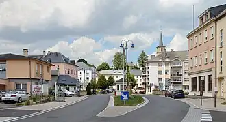 Grens tussen Mondorff en Mondorf-les-Bains