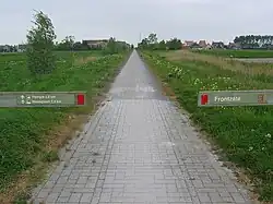Fietspad op de Frontzate nabij Pervijze