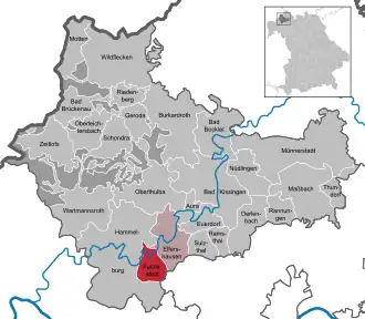 Kaart van Fuchsstadt