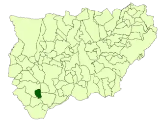 Kaart van Fuensanta de Martos