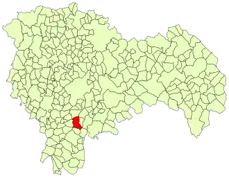 Kaart van Fuentelencina