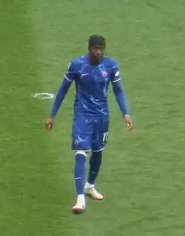 Madueke in 2025 spelend voor Chelsea