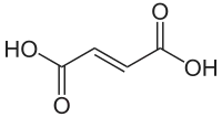 Structuurformule van fumaarzuur
