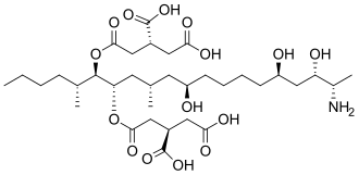 Structuurformule van fumonisine B1