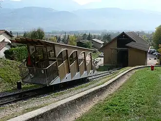 Funiculaire tussen Montfort en Saint-Hilaire