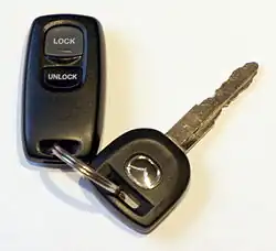 Autosleutel en afstandsbediening van Mazda