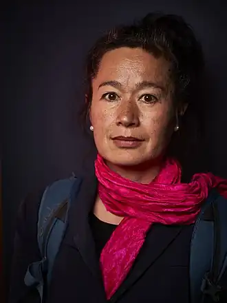 Hito Steyerl tijdens de Future Affairs Berlin 2019