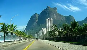 Uitzicht op berg Pedra da Gávea
