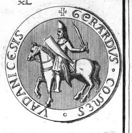 Het zegel van graaf Gerard II van Vaudémont.