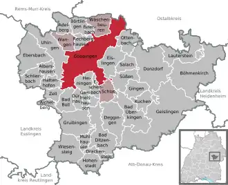 Kaart van Göppingen