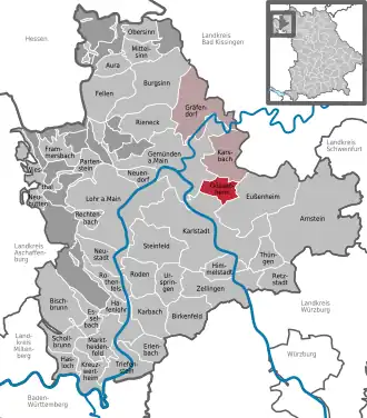 Kaart van Gössenheim