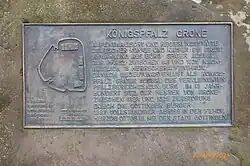 Gedenkplaquette Pfalz Grona