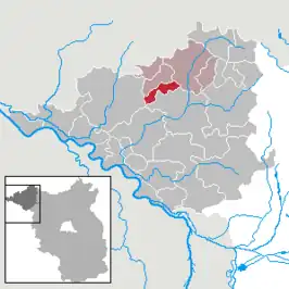 Kaart van Gülitz-Reetz