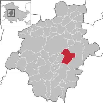 Kaart van Günthersleben-Wechmar