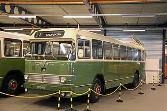 Leyland-Verheul streekbus 4400 uit 1958, GADO, Hoogezand.