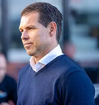 Rijsdijk als coach van Sparta Rotterdam in 2023
