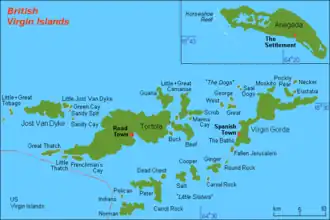 Kaart van Peter Island