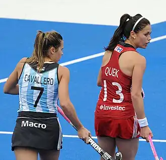 Martina Cavallero (links)