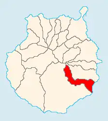 Kaart van Santa Lucía de Tirajana