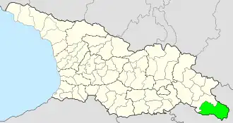 Kaart van Dedoplistskaro