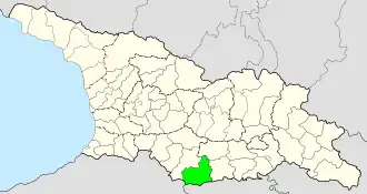 Kaart van Ninotsminda