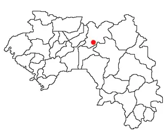 Kaart van Dinguiraye