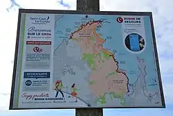 Locatie van noodtelefoons bij Saint-Cast-le-Guildo