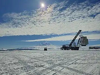 Ver-infrarood ballontelescoop GUSTO wordt klaargemaakt voor lancering vanaf Antarctica. Credit: Jose Silva (SRON)