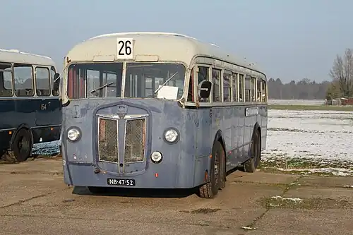 Kromhout/Verheul-bus 157 uit 1941, Gemeentetram Amsterdam.