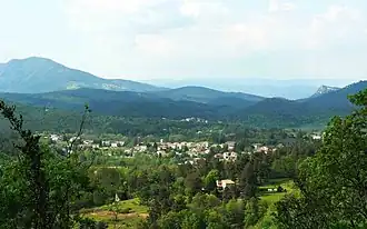 Gezicht op Gagnières