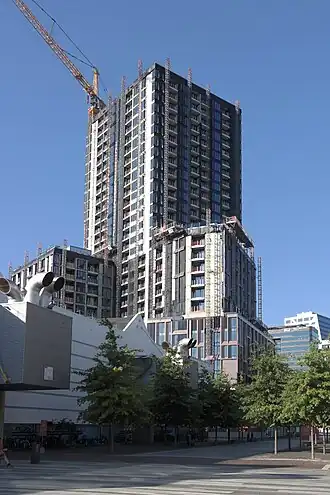 Galaxy Tower in aanbouw in augustus 2022