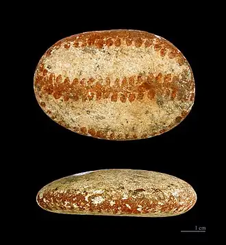 beschilderde kiezelsteen