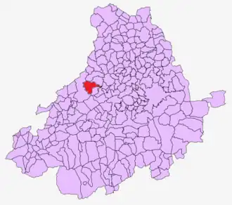 Kaart van Gallegos de Sobrinos