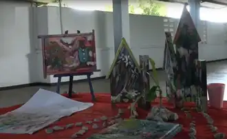 Kunstwerken van kinderen in de galerie, 2022