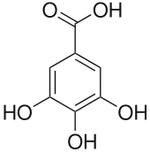 Structuurformule van galluszuur