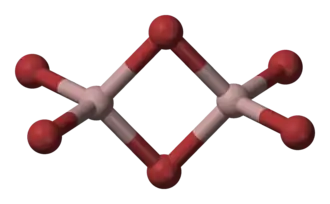 Molecuulmodel van gallium(III)bromide