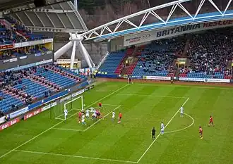Galpharm (John Smith) Stadium, Huddersfield in actie.