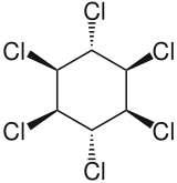 {Structuurformule van γ-lindaan