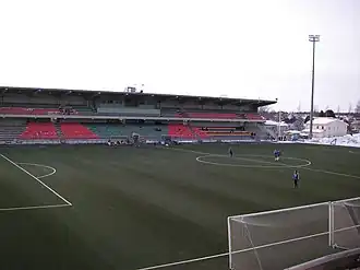 De Umeå Energi Arena, toen nog Gammliavallen, in 2011.