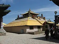 De gouden tempel van het Gandanklooster