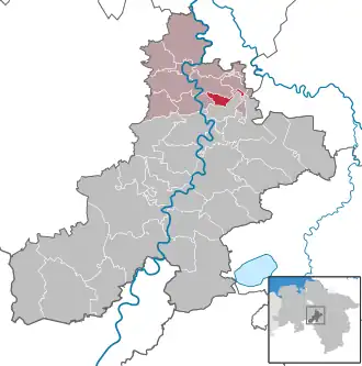 Kaart van Gandesbergen