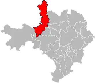 Locatie van het kanton