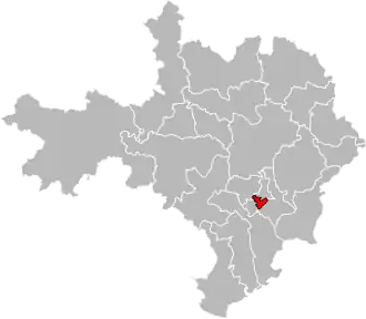 Locatie van het kanton