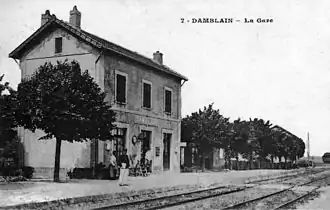 Het station in 1910