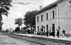 Station Lencloître rond 1900.