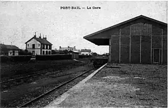 Station Portbail omstreeks 1900