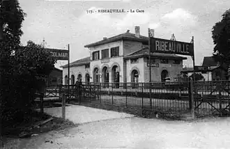 Station Ribeauvillé omstreeks 1920