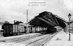 Station Saint-Girons rond 1910.