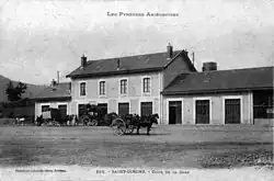 Station Saint-Girons rond 1910.