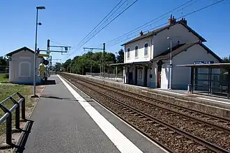 Overzicht van het station, zicht richting Montereau.